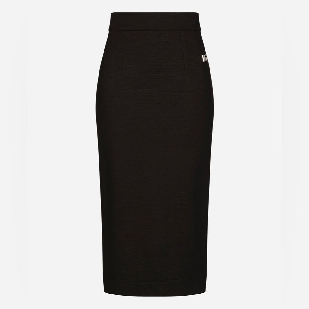 NWT Dolce&Gabbana Milano Rib Midi Skirt